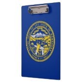 Patriotic Clipboard mit Flagge von Nebraska, USA Klemmbrett (Links)