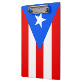 Patriotic Clipboard mit Flagge von Puerto Rico, US Klemmbrett (Links)