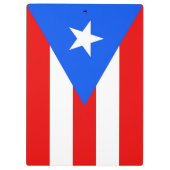 Patriotic Clipboard mit Flagge von Puerto Rico, US Klemmbrett (Rückseite)