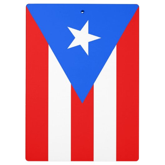 Patriotic Clipboard mit Flagge von Puerto Rico, US Klemmbrett (Rückseite)