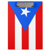 Patriotic Clipboard mit Flagge von Puerto Rico, US Klemmbrett (Vorderseite)