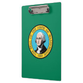 Patriotic Clipboard mit Flagge von Washington, USA Klemmbrett (Links)