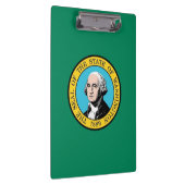 Patriotic Clipboard mit Flagge von Washington, USA Klemmbrett (Rechts)