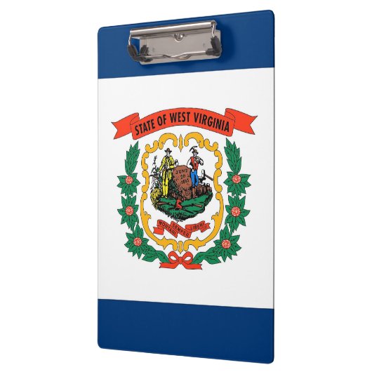 Patriotic Clipboard mit Flagge von West Virginia U Klemmbrett (Links)