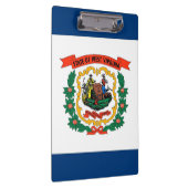 Patriotic Clipboard mit Flagge von West Virginia U Klemmbrett (Rechts)