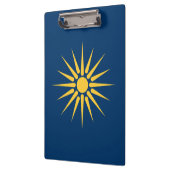 Patriotic Clipboard with flag of Macedonia, Greece Klemmbrett (Links)