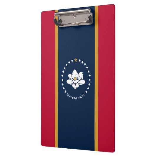 Patriotic Clipboard with flag of Mississippi, USA Klemmbrett (Links)