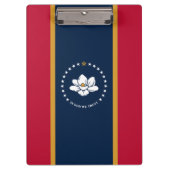 Patriotic Clipboard with flag of Mississippi, USA Klemmbrett (Vorderseite)