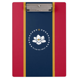 Patriotic Clipboard with flag of Mississippi, USA Klemmbrett