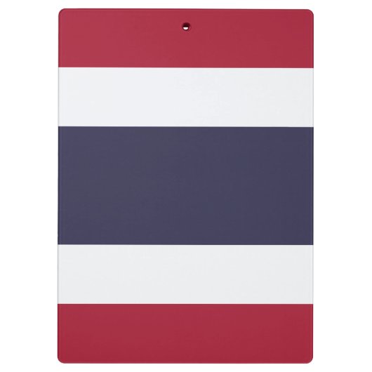 Patriotic Clipboard with flag of Thailand Klemmbrett (Rückseite)