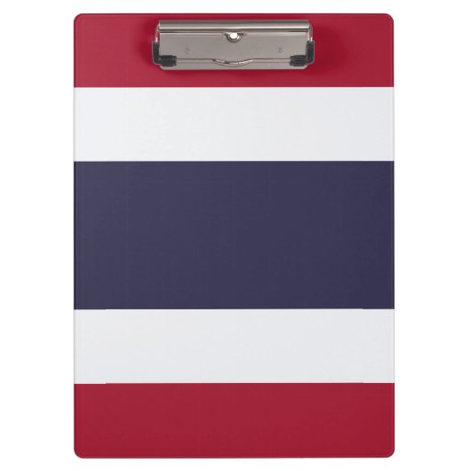 Patriotic Clipboard with flag of Thailand Klemmbrett (Vorderseite)