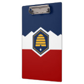 Patriotic Clipboard with flag of Utah, USA Klemmbrett (Links)