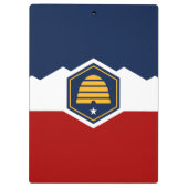 Patriotic Clipboard with flag of Utah, USA Klemmbrett (Rückseite)