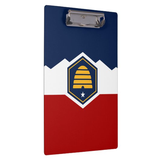 Patriotic Clipboard with flag of Utah, USA Klemmbrett (Rechts)