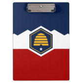 Patriotic Clipboard with flag of Utah, USA Klemmbrett (Vorderseite)