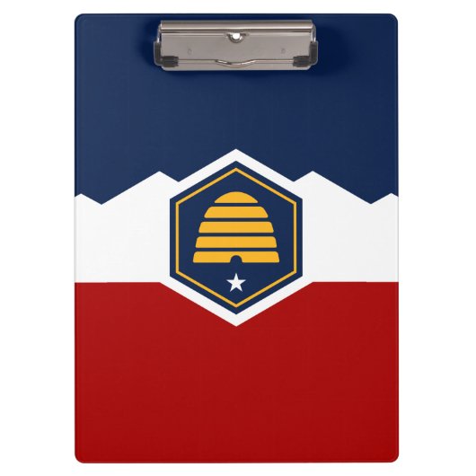Patriotic Clipboard with flag of Utah, USA Klemmbrett (Vorderseite)