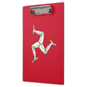 Patriotic Clipboard with Isle Man flagge, UK Klemmbrett (Links)