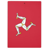 Patriotic Clipboard with Isle Man flagge, UK Klemmbrett (Rückseite)