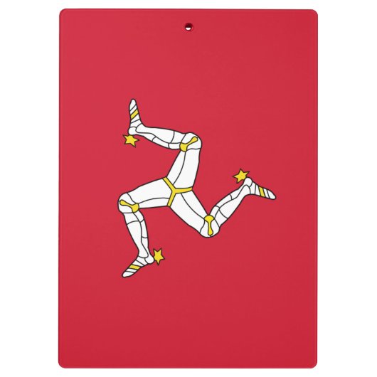 Patriotic Clipboard with Isle Man flagge, UK Klemmbrett (Rückseite)