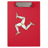 Patriotic Clipboard with Isle Man flagge, UK Klemmbrett (Vorderseite)
