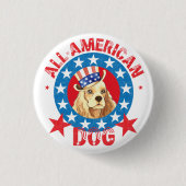 Patriotic Cocker Button (Vorderseite)