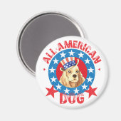 Patriotic Cocker Magnet (Vorderseite/Rückseite)