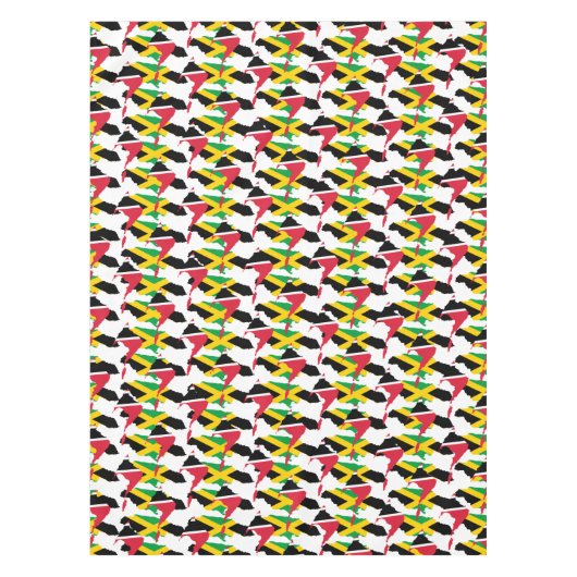 Patriotic Combined JAMAICA TRINIDAD FLAG Tischdecke (Vorderseite)