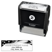 PATRIOTIC Company Name USA Flag Permastempel (Beispiel)