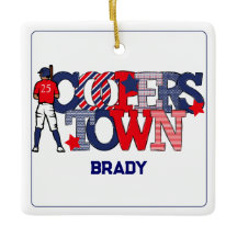 Patriotic Cooperstown Baseball Player Custom