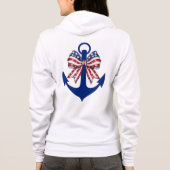 Patriotic Coquette Anchor Hoodie (Rückseite)