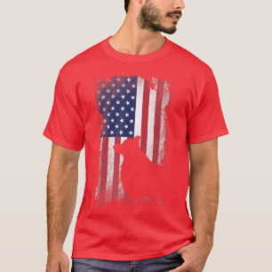 Patriotic Corgi American Flag Cooler Hund Lover T-Shirt