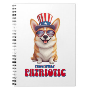 Patriotic Corgi - pawsitiv Patriotic Notizblock