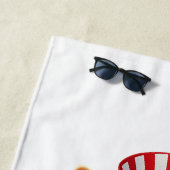 Patriotic Corgi - pawsitiv Patriotic Strandtuch (Beispiel)