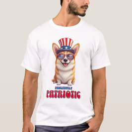Patriotic Corgi - pawsitiv Patriotic T-Shirt
