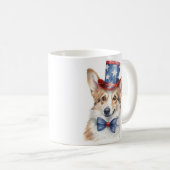 Patriotic Corgi Tasse (VorderseiteRechts)
