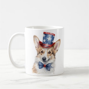 Patriotic Corgi Tasse