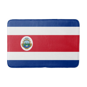 Patriotic Costa Rica Flag Badematte