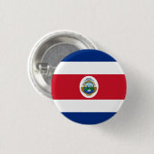 Patriotic Costa Rica Flag Button (Vorne & Hinten)
