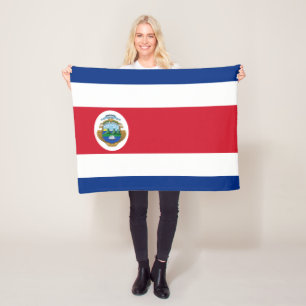 Patriotic Costa Rica Flag Fleecedecke