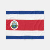 Patriotic Costa Rica Flag Fleecedecke (Vorderseite (Horizontal))
