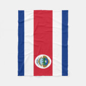 Patriotic Costa Rica Flag Fleecedecke (Vorderseite)