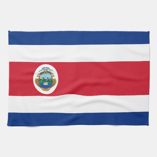 Patriotic Costa Rica Flag Geschirrtuch (Horizontal)