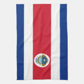 Patriotic Costa Rica Flag Geschirrtuch (Vertikal)