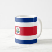 Patriotic Costa Rica Flag Kaffeetasse (VorderseiteRechts)