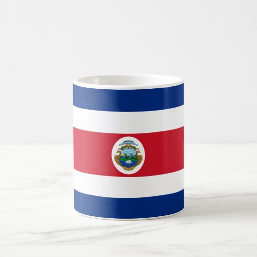 Patriotic Costa Rica Flag Kaffeetasse (Mittel)
