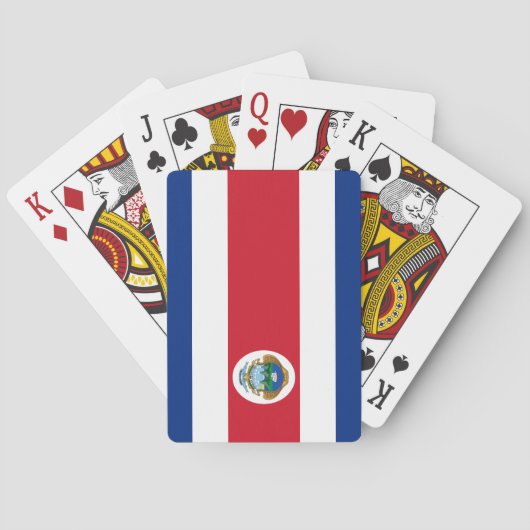 Patriotic Costa Rica Flag Spielkarten (Rückseite)