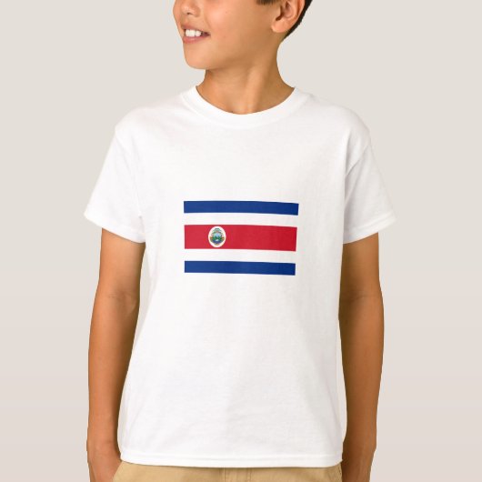 Patriotic Costa Rica Flag T-Shirt (Vorderseite)