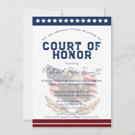 Patriotic Court of Honor Invitation Einladung