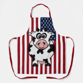 Patriotic Cow USA Flag Schürze (Vorderseite)