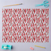 Patriotic Crimson Silver Weave Seidenpapier (Basteln)